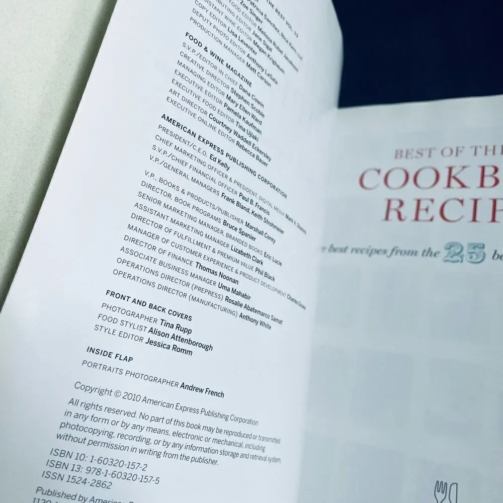 Food & Wine Best of the Best Cookbook Recipes